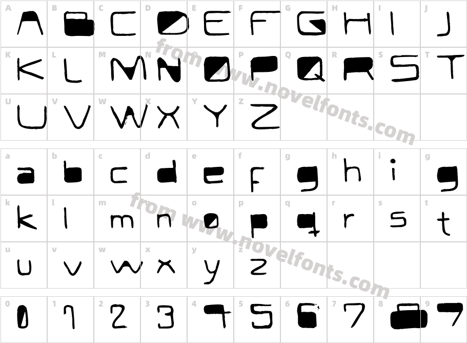 Modern CurveCharacter Map