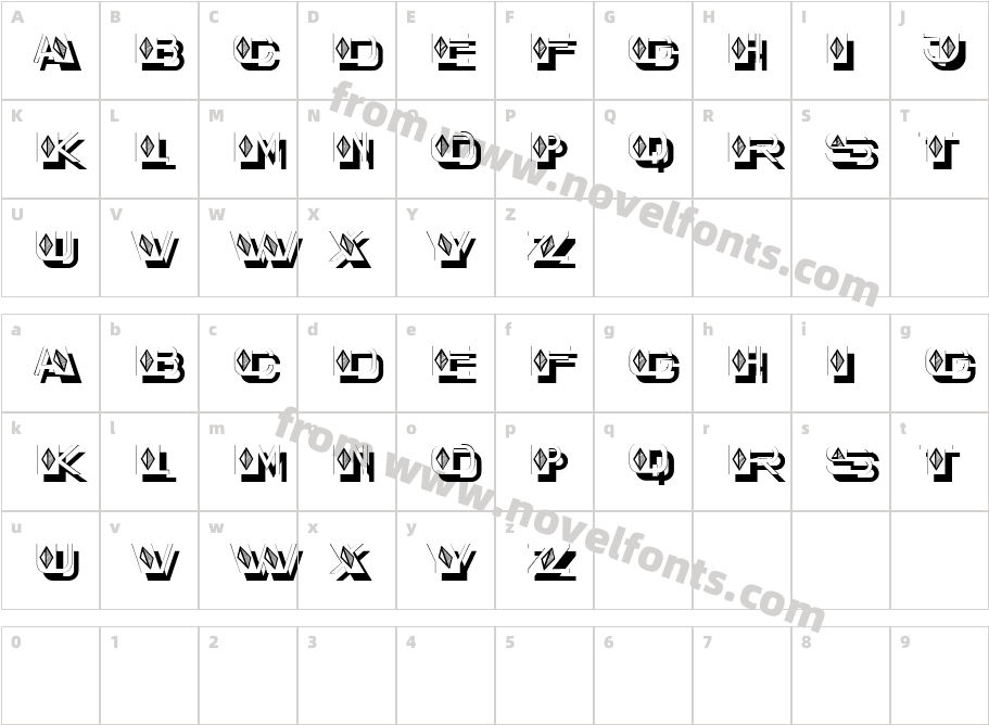 Modern Settlement RegularCharacter Map