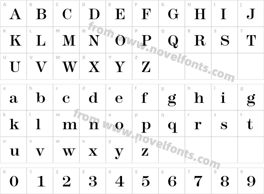 ModernTwoSxtnITCStd-MediumCharacter Map