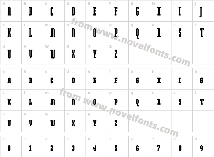 ModulaRoundSerifSmCap-UltraCharacter Map