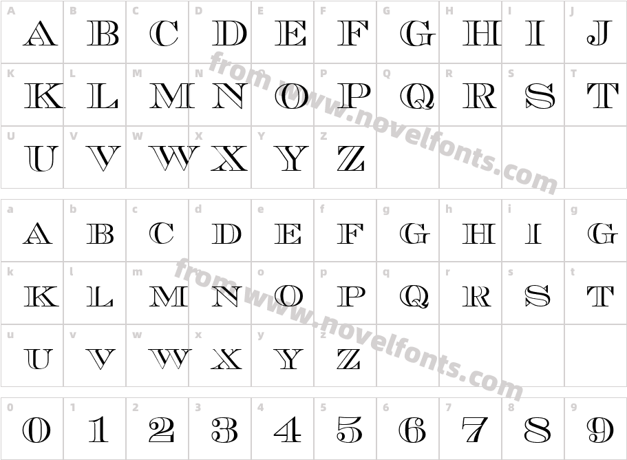 CurrencyOutlineCharacter Map