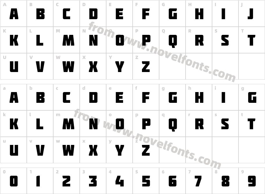 MolotCharacter Map