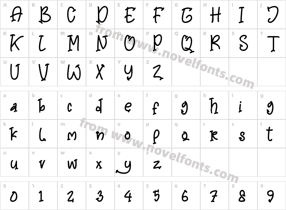 Mommy and Baby - Personal UseCharacter Map