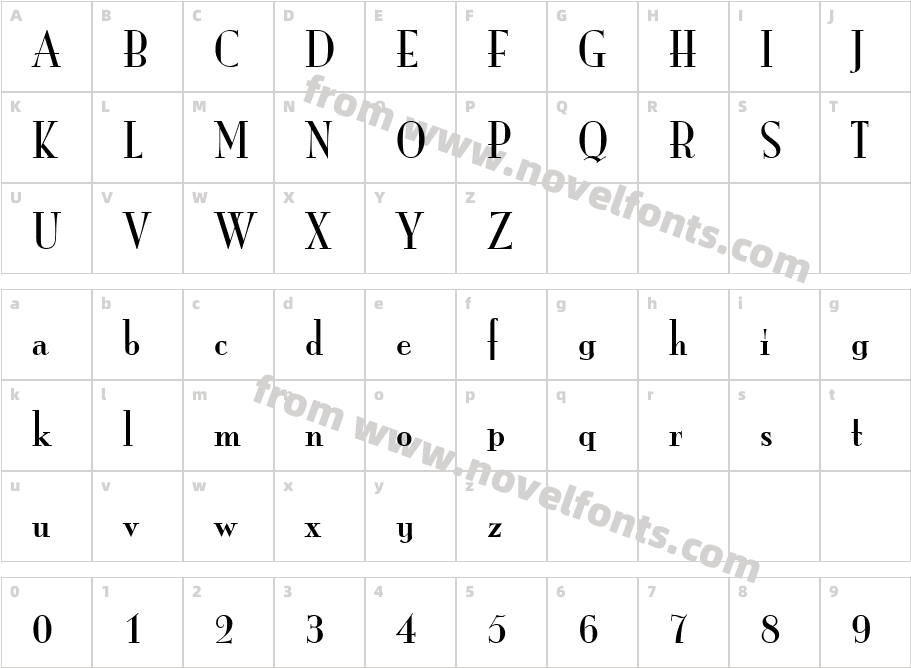 Mona Lisa ICG SolidCharacter Map