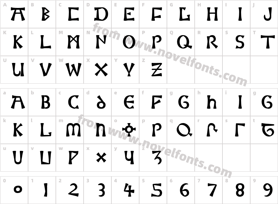 MonetaCharacter Map