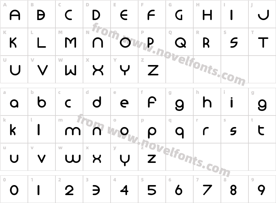 Monoglyceride DemiBoldCharacter Map