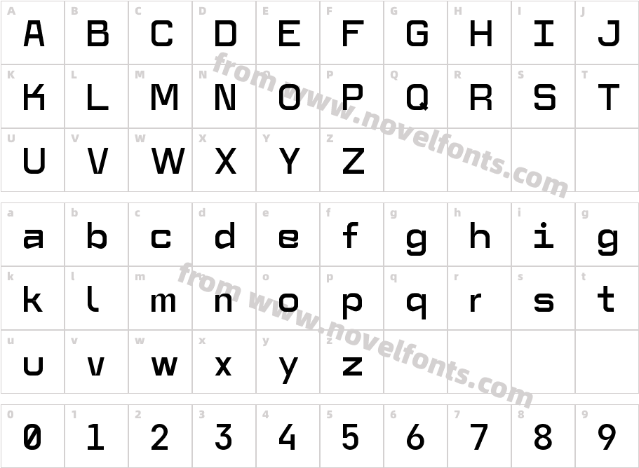 MonoirCharacter Map