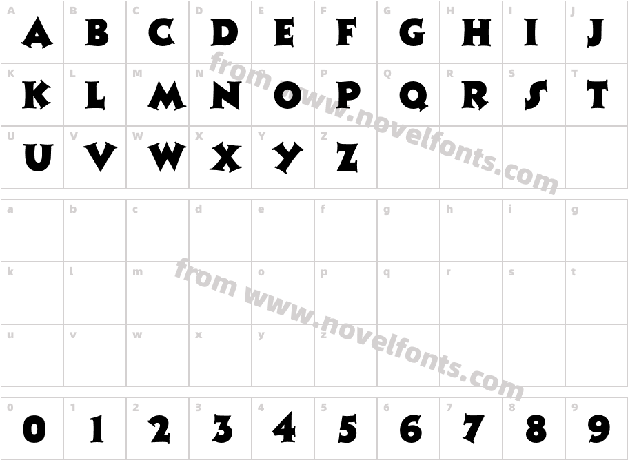 MonophonCharacter Map