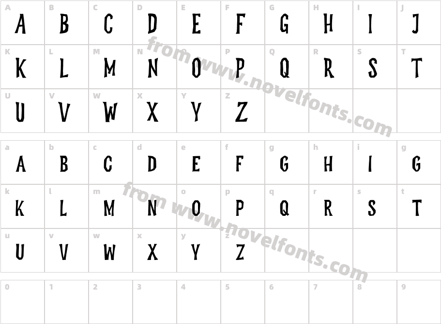 Monstafaller Free RegularCharacter Map