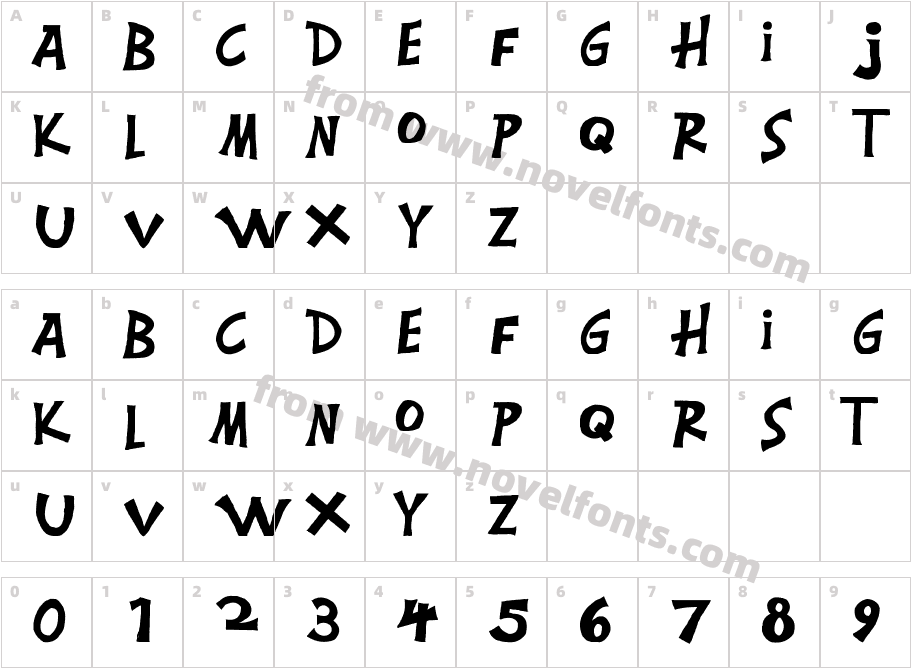 MontgomeryCharacter Map