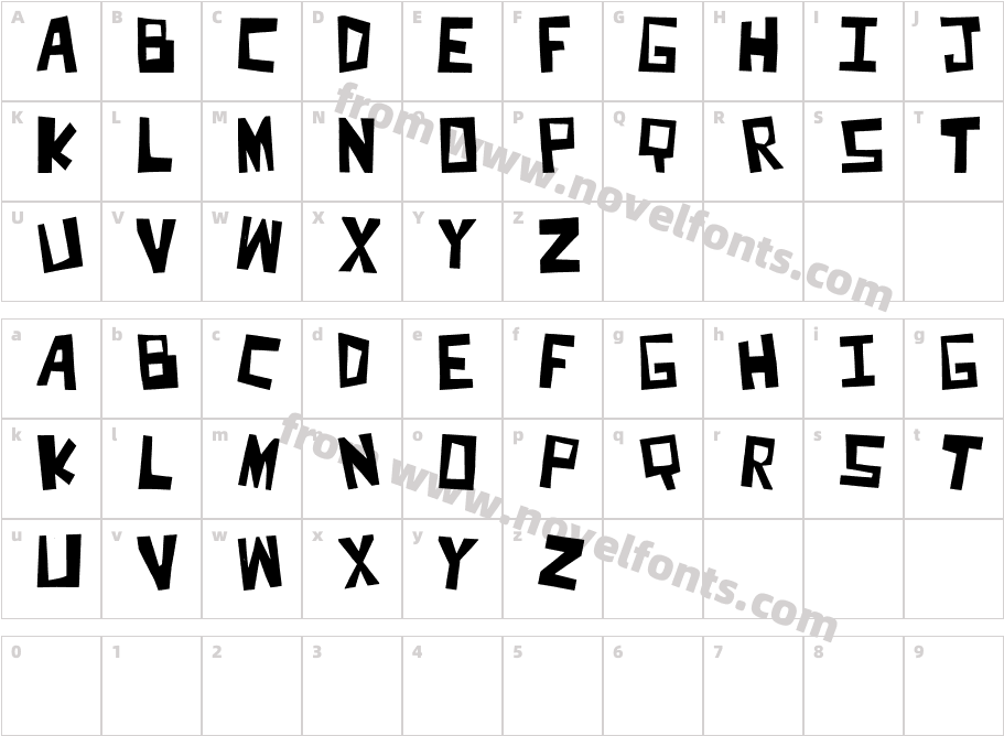 Cut It OutCharacter Map