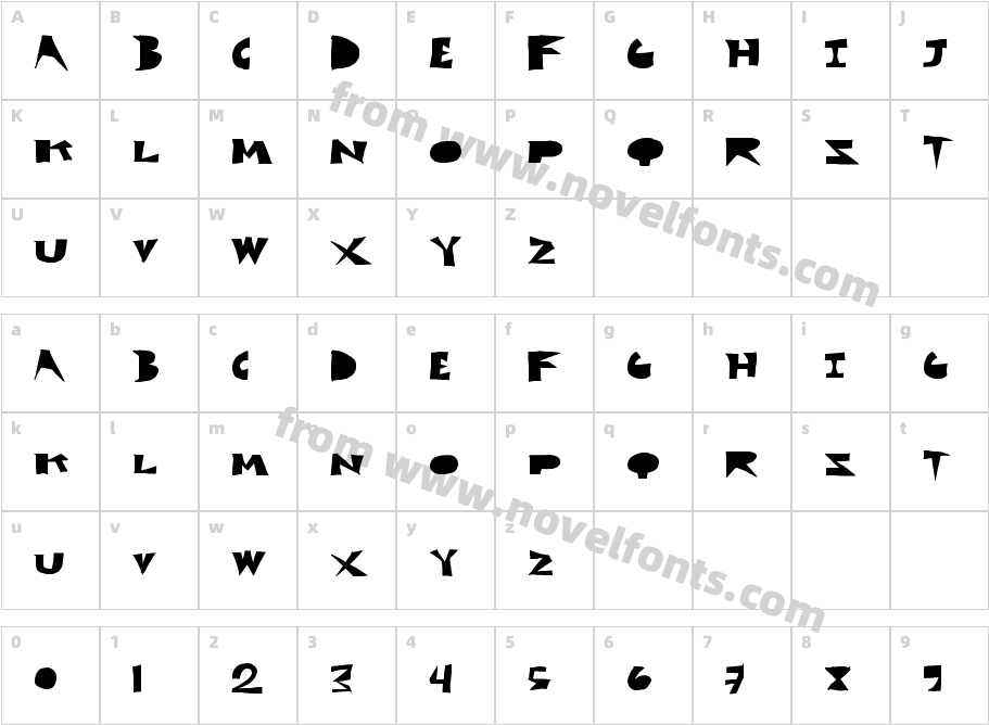 CutBloxCharacter Map