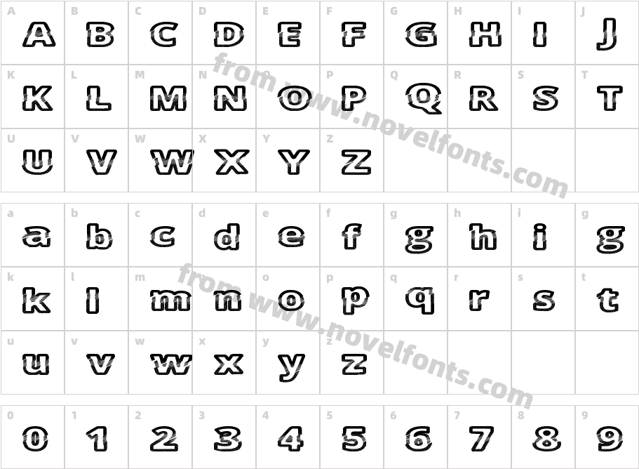 CutFiveCharacter Map