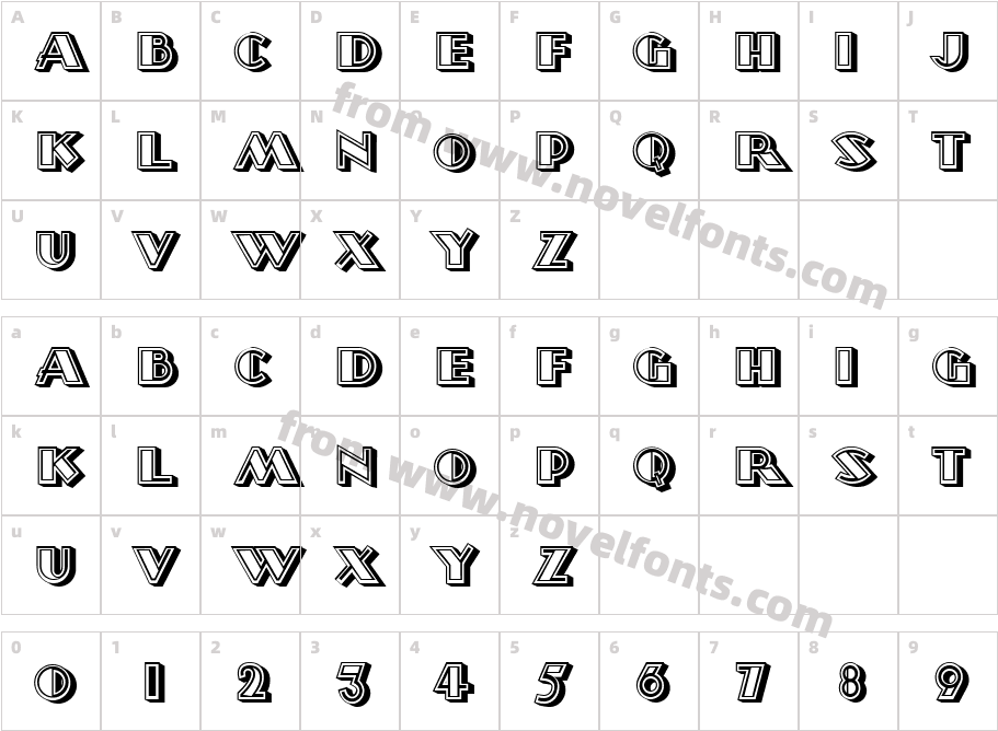 Morava Hollow RegularCharacter Map