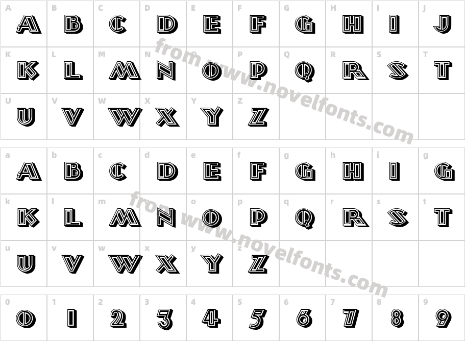 Morava RegularCharacter Map