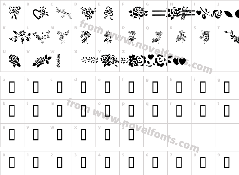 More Roses!Character Map