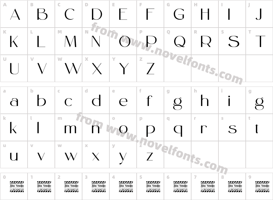 Morely Personal UseCharacter Map