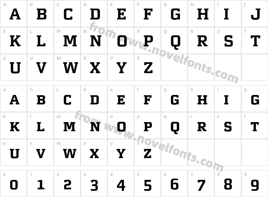 MorganAvec-BoldExpertCharacter Map