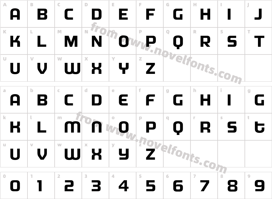 MorganBig-BoldCharacter Map