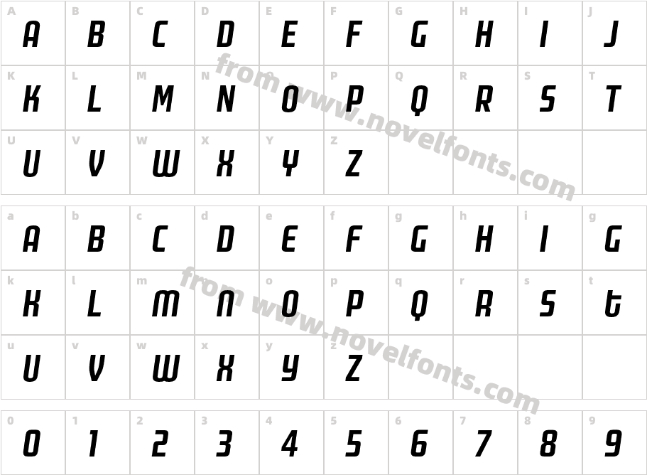 MorganPoster-BoldItalicCharacter Map