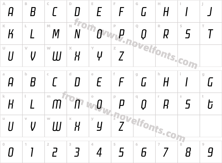 MorganPoster-ItalicCharacter Map