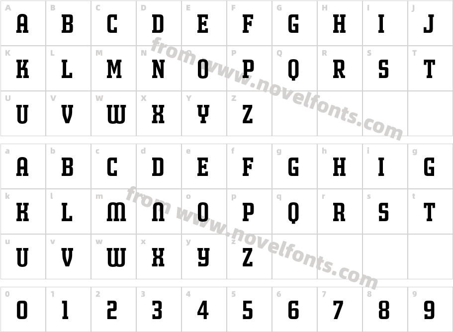 MorganPosterAvec-BoldCharacter Map