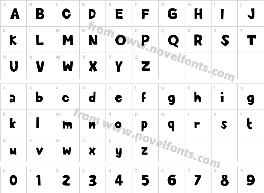 CuteEnungCharacter Map