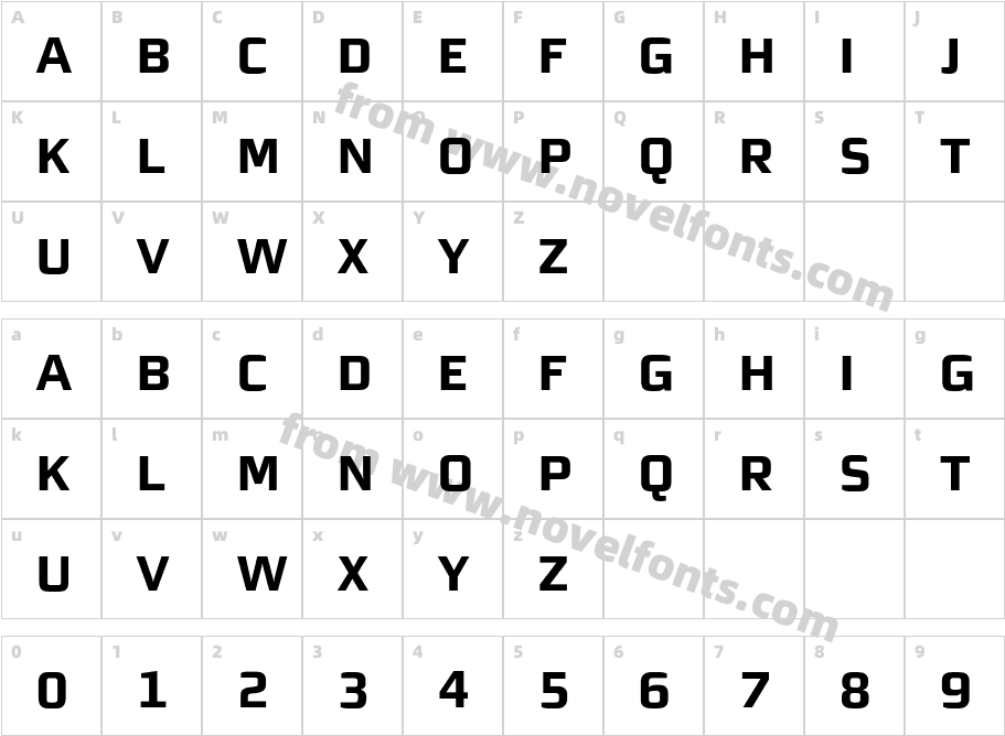 MorganSnCaps-BoldCharacter Map