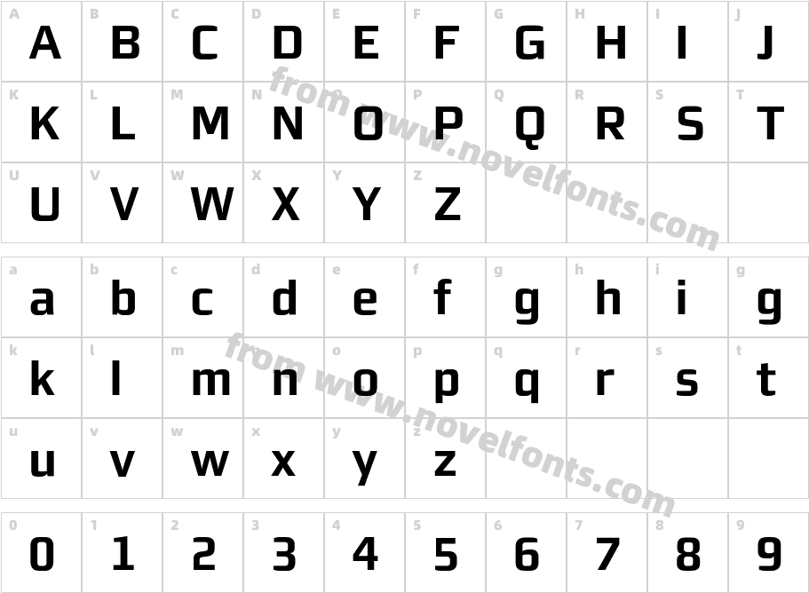 MorganSnLining-BoldCharacter Map