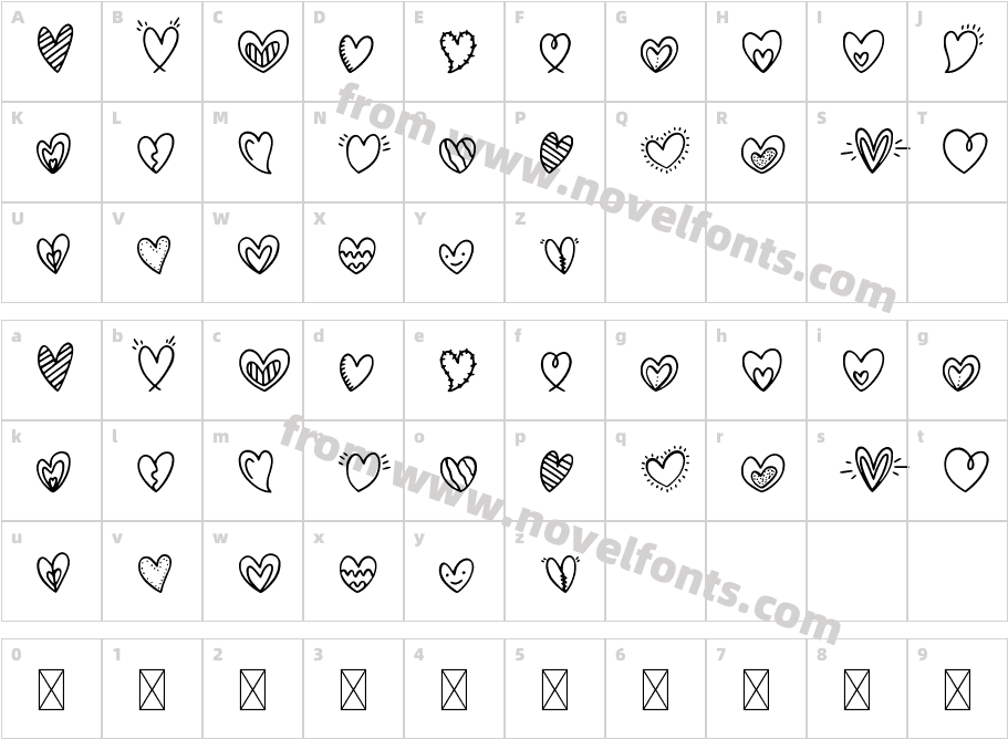 CuteHeartRegularCharacter Map