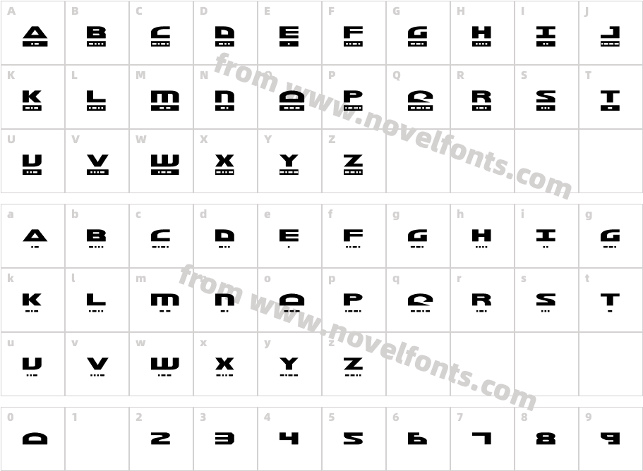 Morse KodeCharacter Map