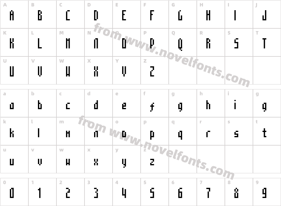 MosaicoCharacter Map