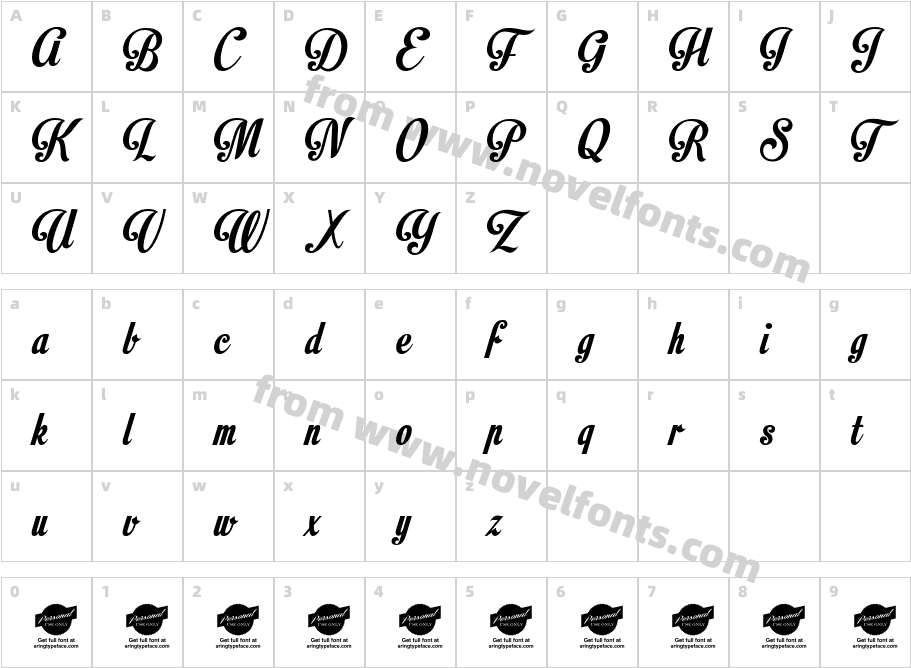 Motion Picture Personal UseCharacter Map