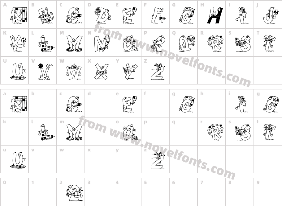 Motscroizes RegularCharacter Map