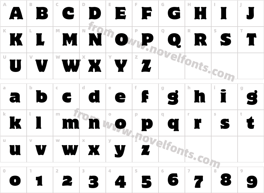 Motter Corpus OS ITC TTCharacter Map