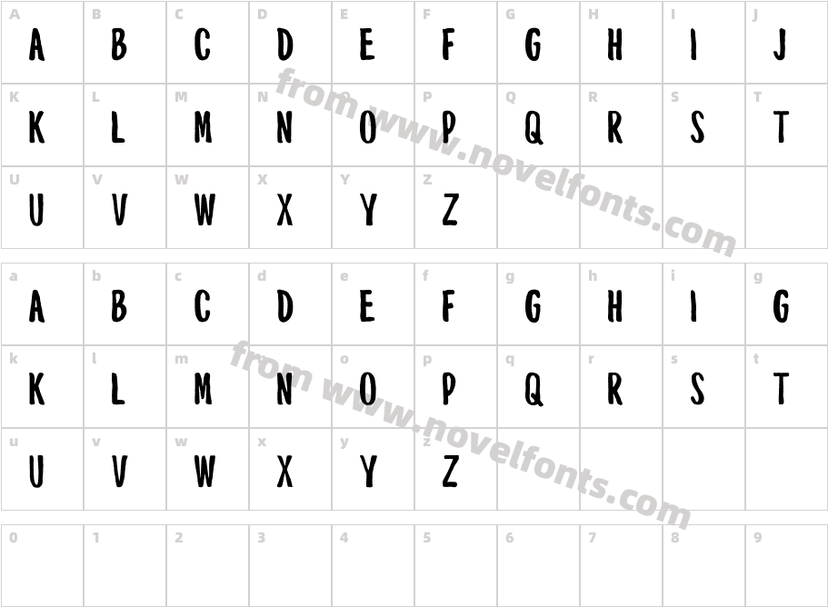 Mouthpiece RegularCharacter Map