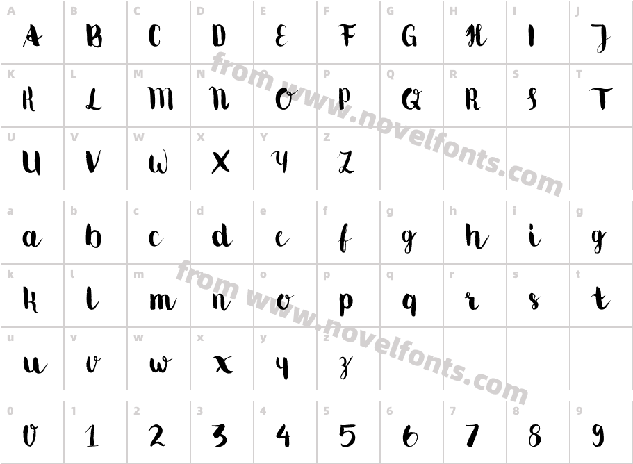 MovusBrushPenCharacter Map