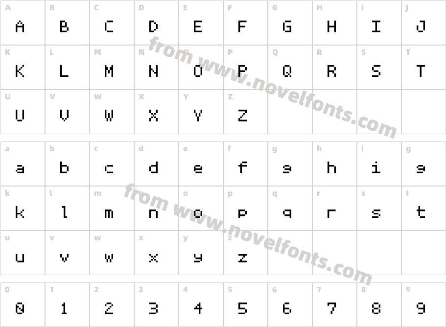 Mozart NBPCharacter Map