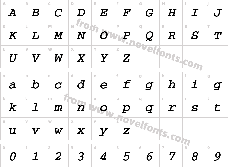 Cuulong-Bold-ItalicCharacter Map