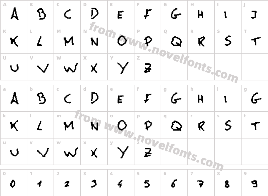 MsPain lamahCharacter Map