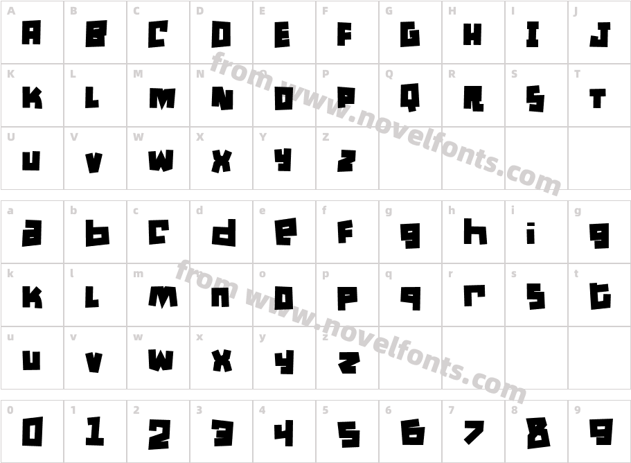 MulletCharacter Map