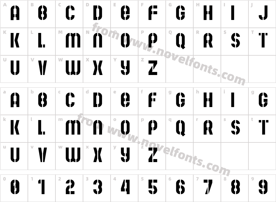 Mute Fruit RegularCharacter Map