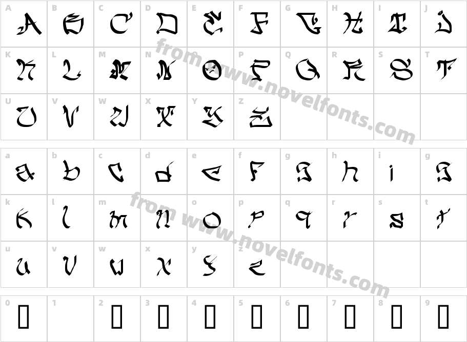 My Crazy TextCharacter Map