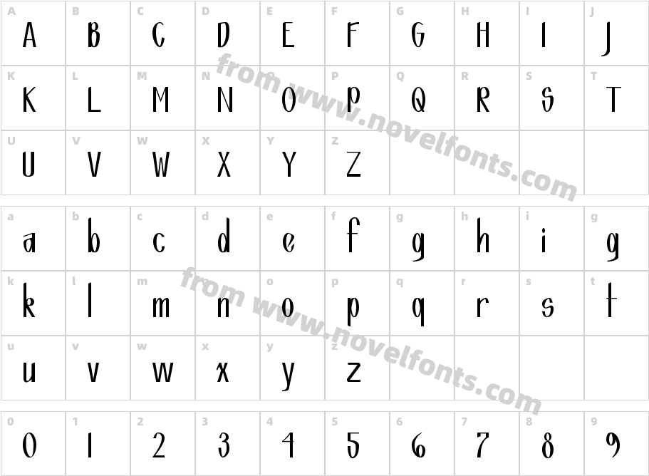 MyFont-RegularCharacter Map