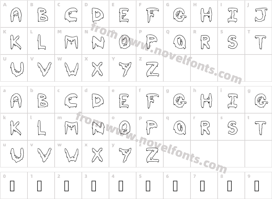 Myd V2 RegularCharacter Map