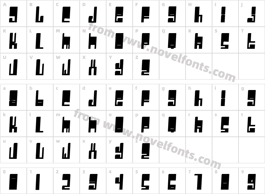 CyberwhizCharacter Map