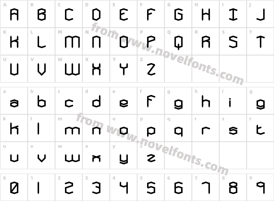 Mysterons BRKCharacter Map