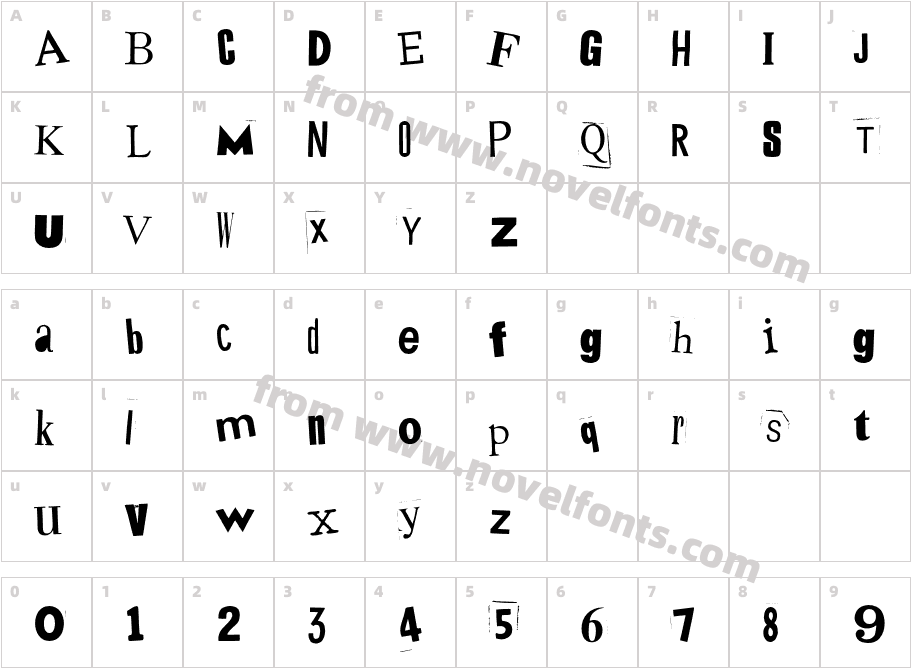 MysteryEF-WhiteCharacter Map