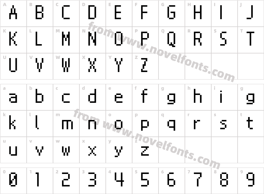 NDS12Character Map