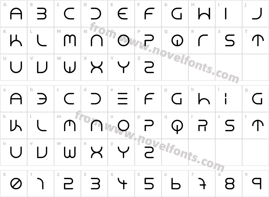 NEONCLUBMUSIC-BoldCharacter Map